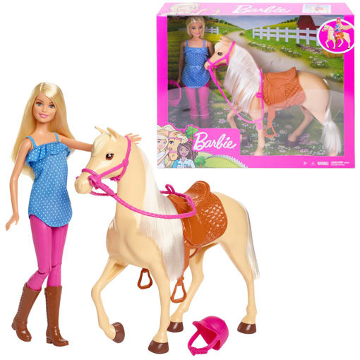 Picture of Barbie Doll and Horse
